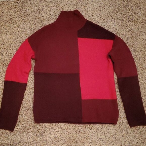 Cynthia Rowley wool colorblock sweater sm - Picture 1 of 4